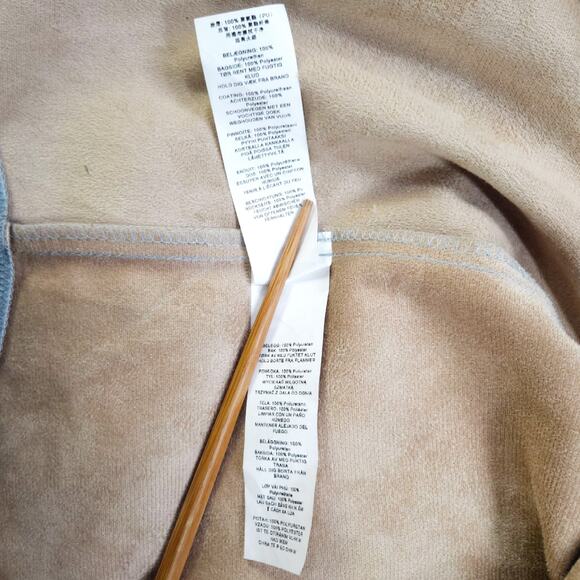 EUC Missguided Faux Vegan Leather Snap Front Shacket Jacket Sz. 6 Baby Blue - Picture 7 of 9